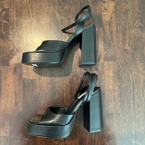 STEVE MADEN Carolyn Black Leather NWB - Picture 12 of 15